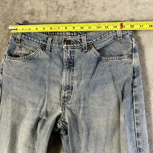 Vintage Levi's Mens' Orange Tab Distressed Light Wash Jeans Size 34x32 - Picture 10 of 12